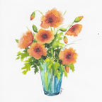 Poppies in Blue