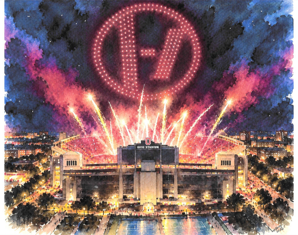 Ohio Stadium – October 17, 2026 | Twenty One Pilots Watercolor Fine Art Print