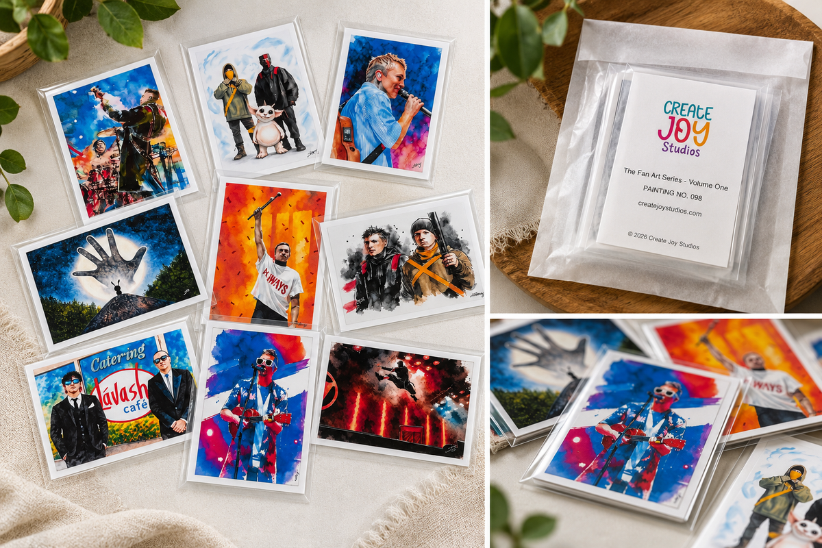 Create Joy Fan Art Series – Volume One | 9-Card ACEO Collector Set