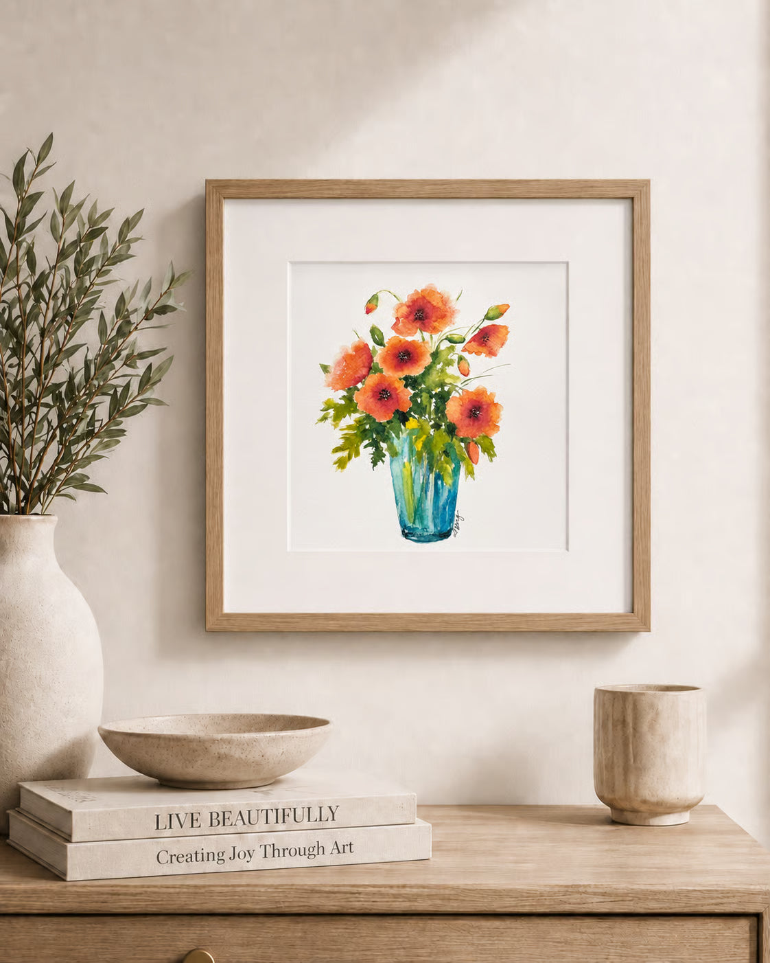Poppies in Blue